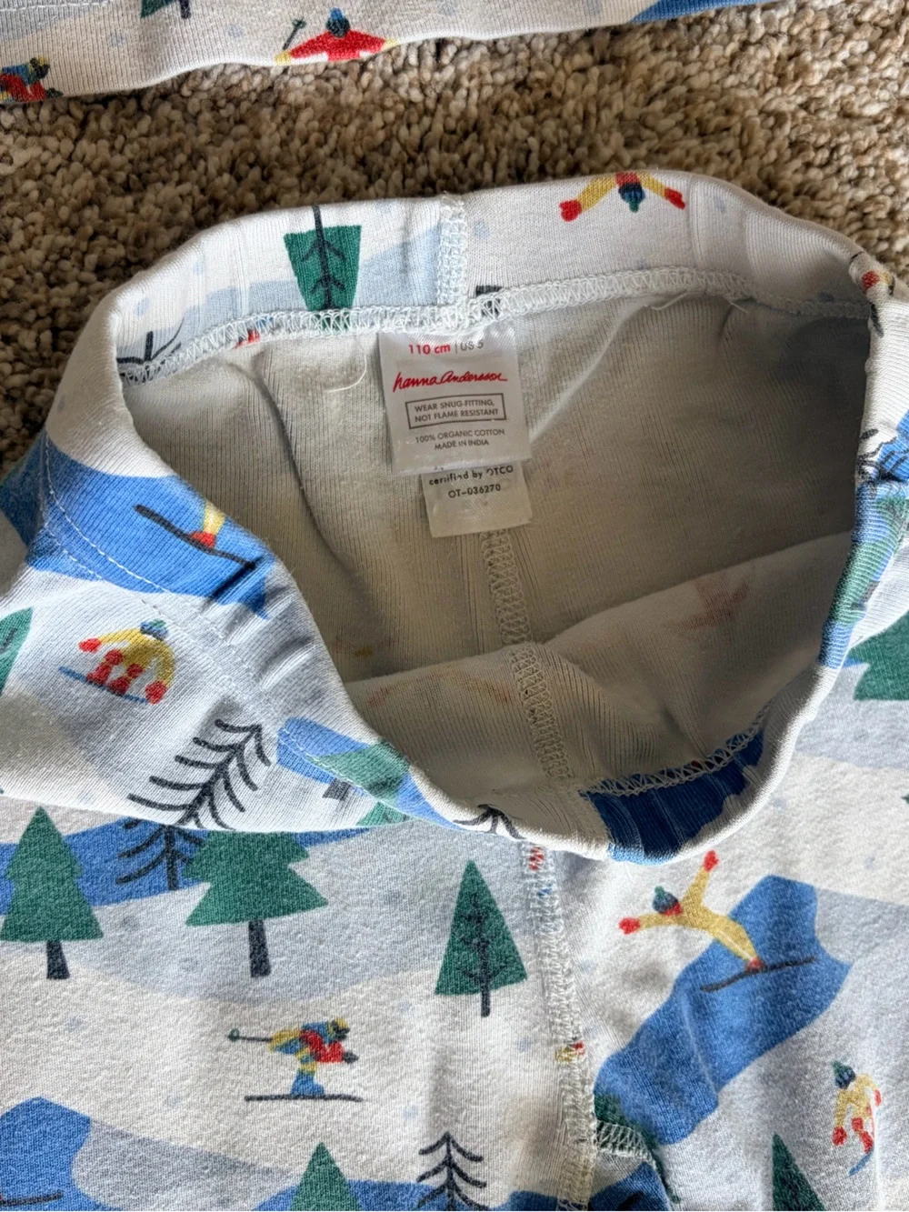 Hanna Andersson Ski Mountain Print Pajama Set